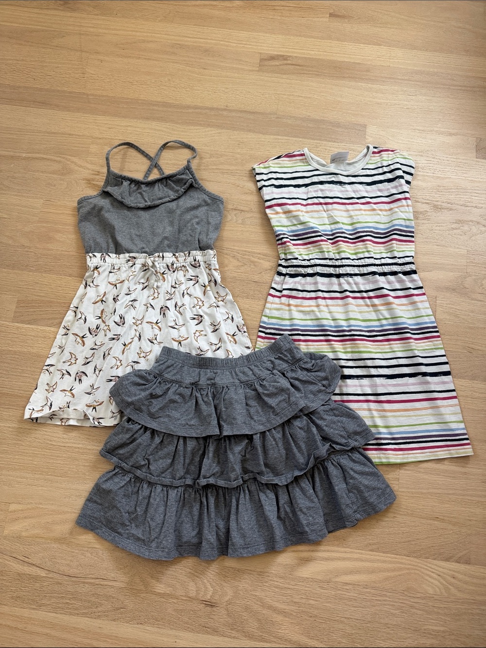 Hanna Andersson lot - skirt and two dresses
